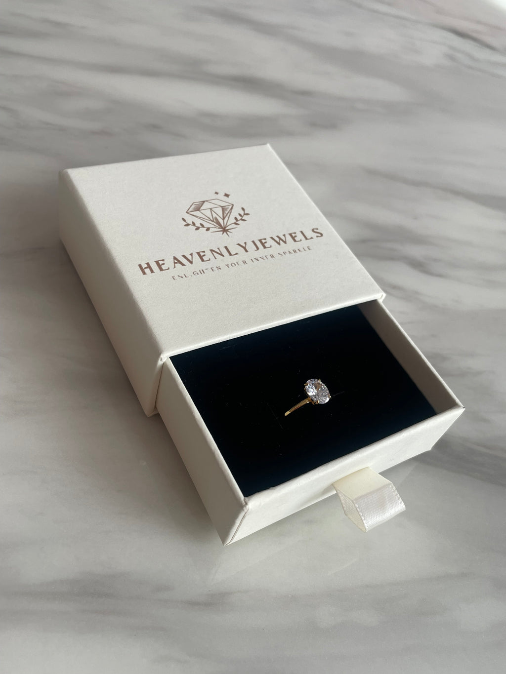 18k Gold Plated 1 Carat Diamond Ring