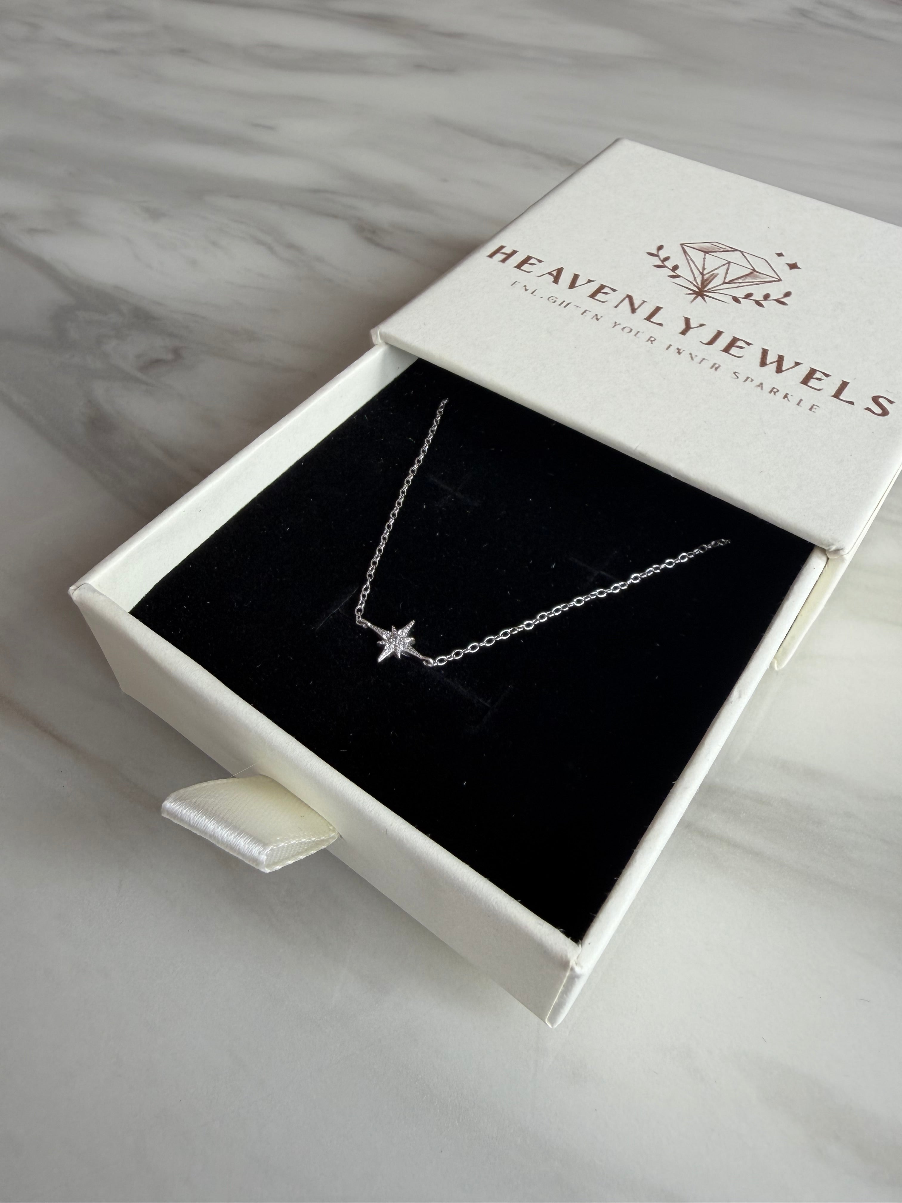 925 Sterling Silver Filled 8 Pointed Star Thin Dainty Bracelet