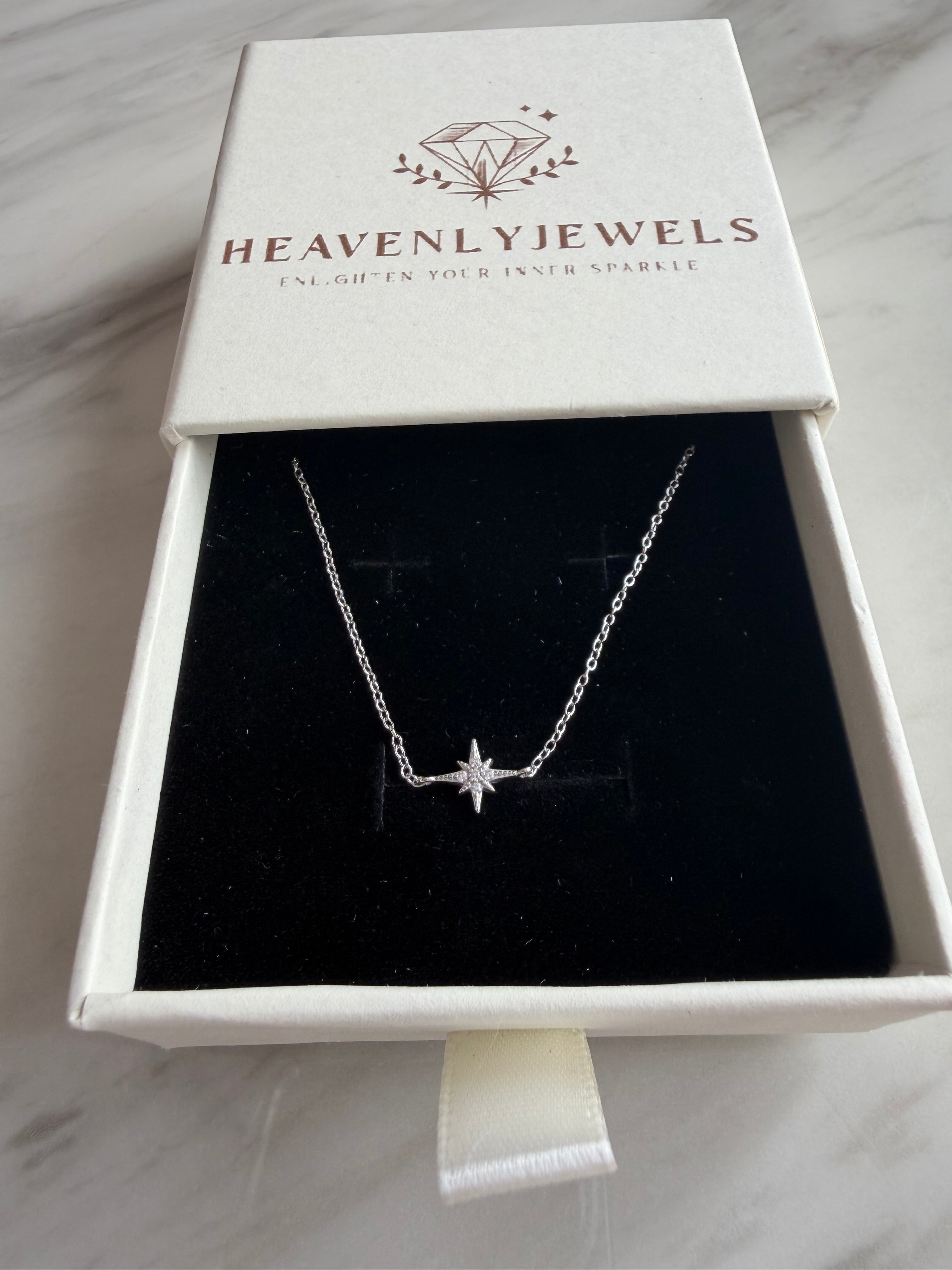 925 Sterling Silver Filled 8 Pointed Star Thin Dainty Bracelet