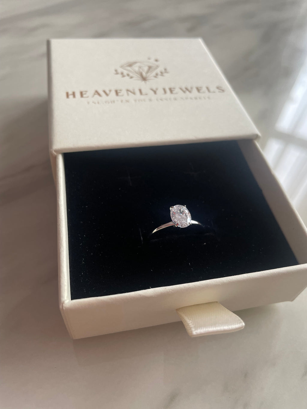 925 Sterling Silver 1 Carat Diamond Ring