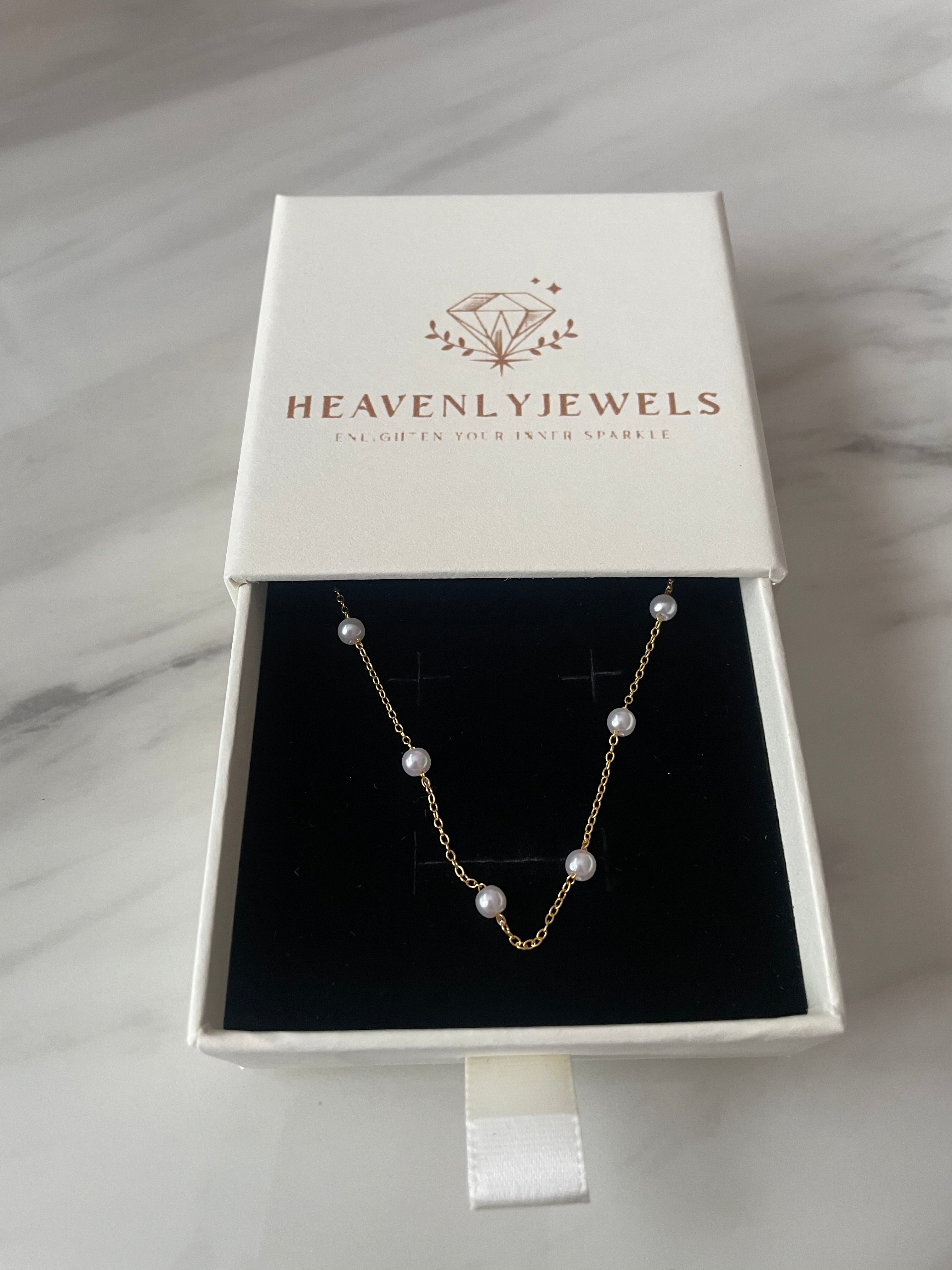 18k Gold Plated 925 Sterling Silver Filled Dainty Thin Pearl Beaded Bracelet