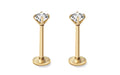 18k Gold Plated Stainless Steel Studs