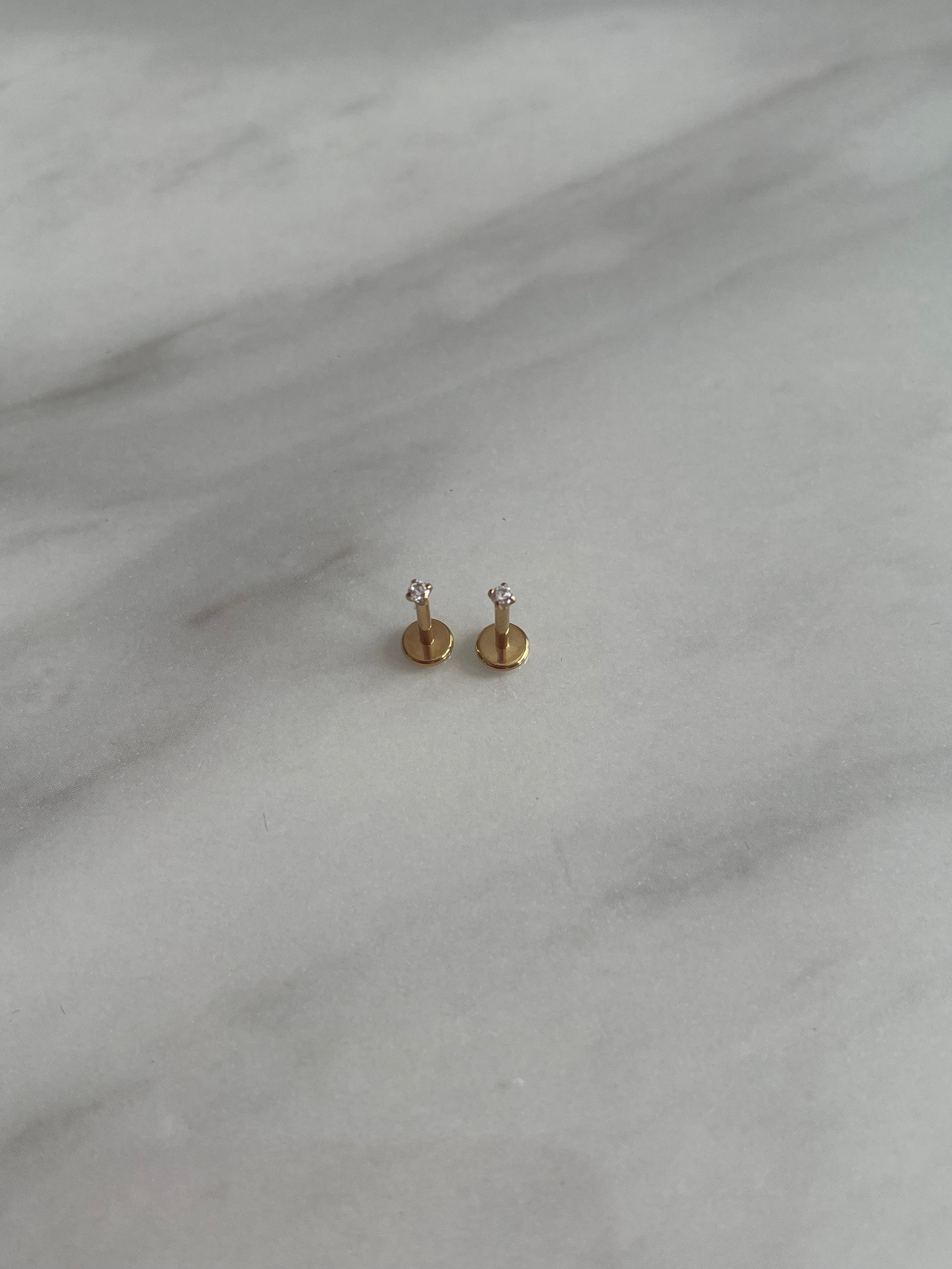 18k Gold Plated Stainless Steel Studs