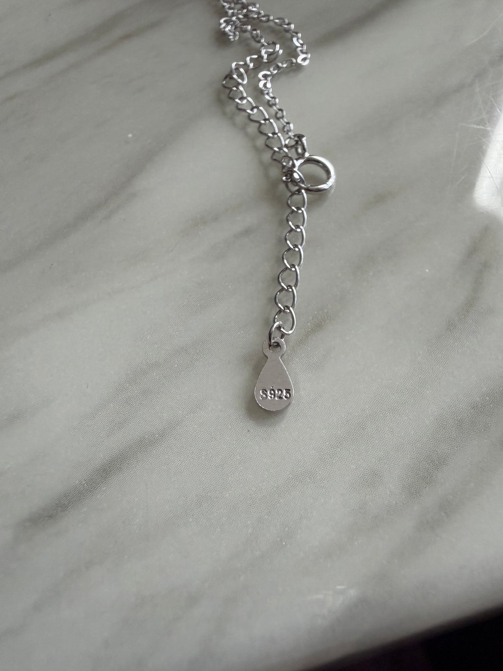 925 Sterling Silver Cubic Zircon Dainty Necklace