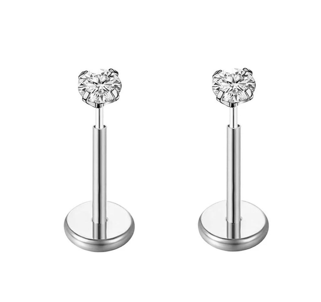 18k Gold Plated / 316L Silver Stainless Steel Studs