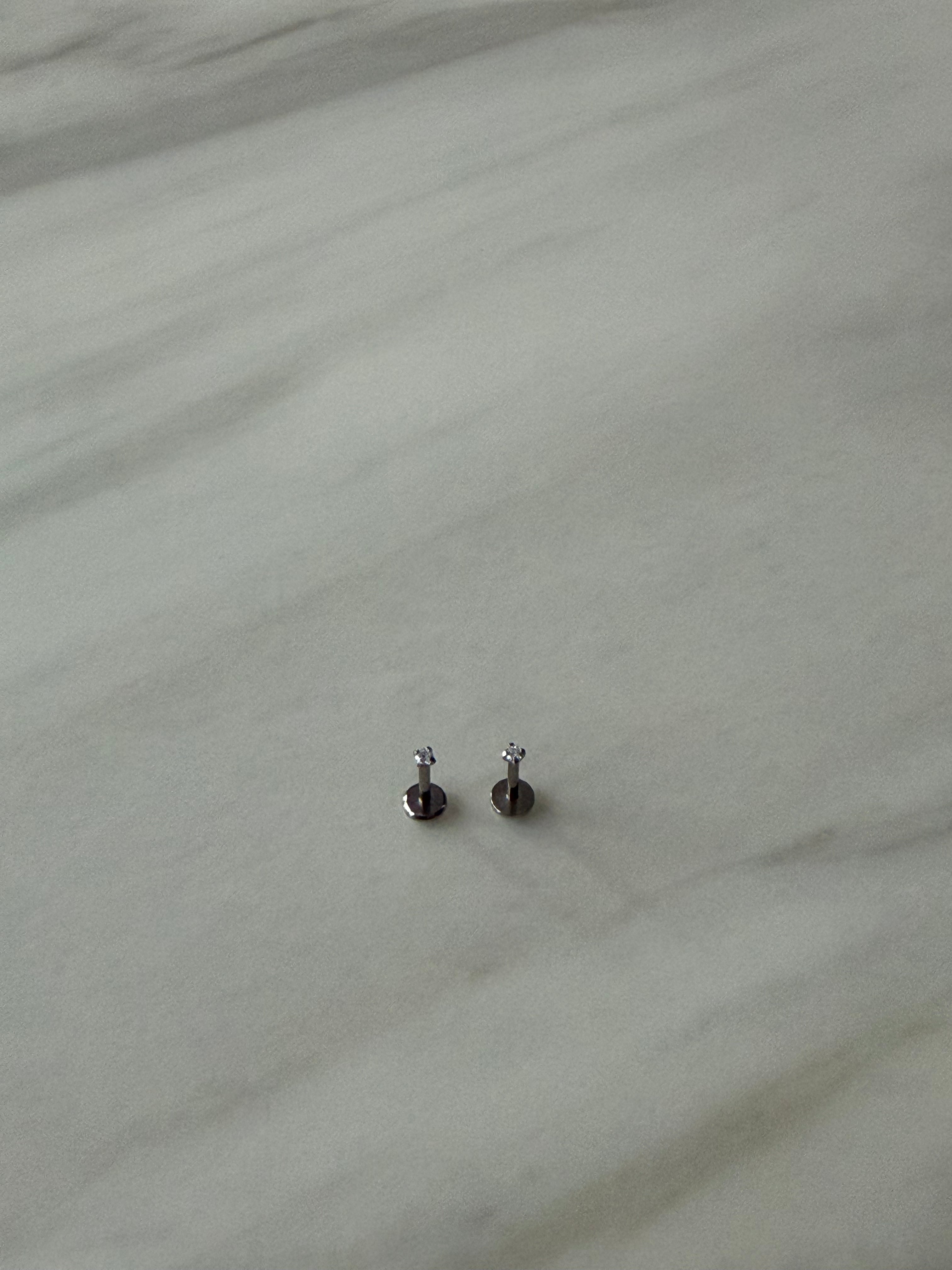 18k Gold Plated / 316L Silver Stainless Steel Studs