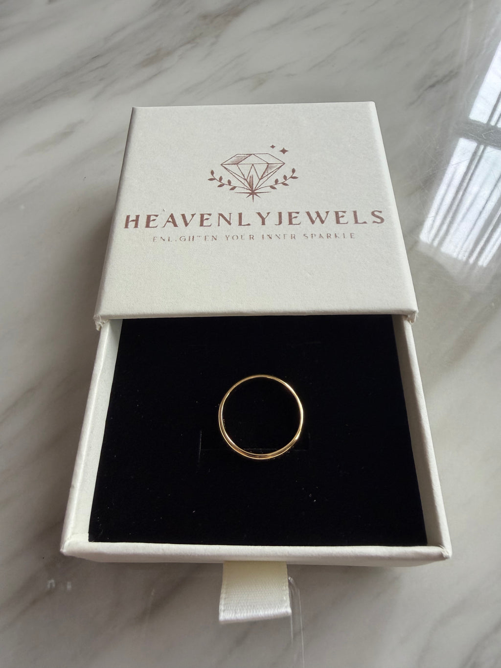 18k Gold Plated, 925 Sterling Silver Filled Ring Band