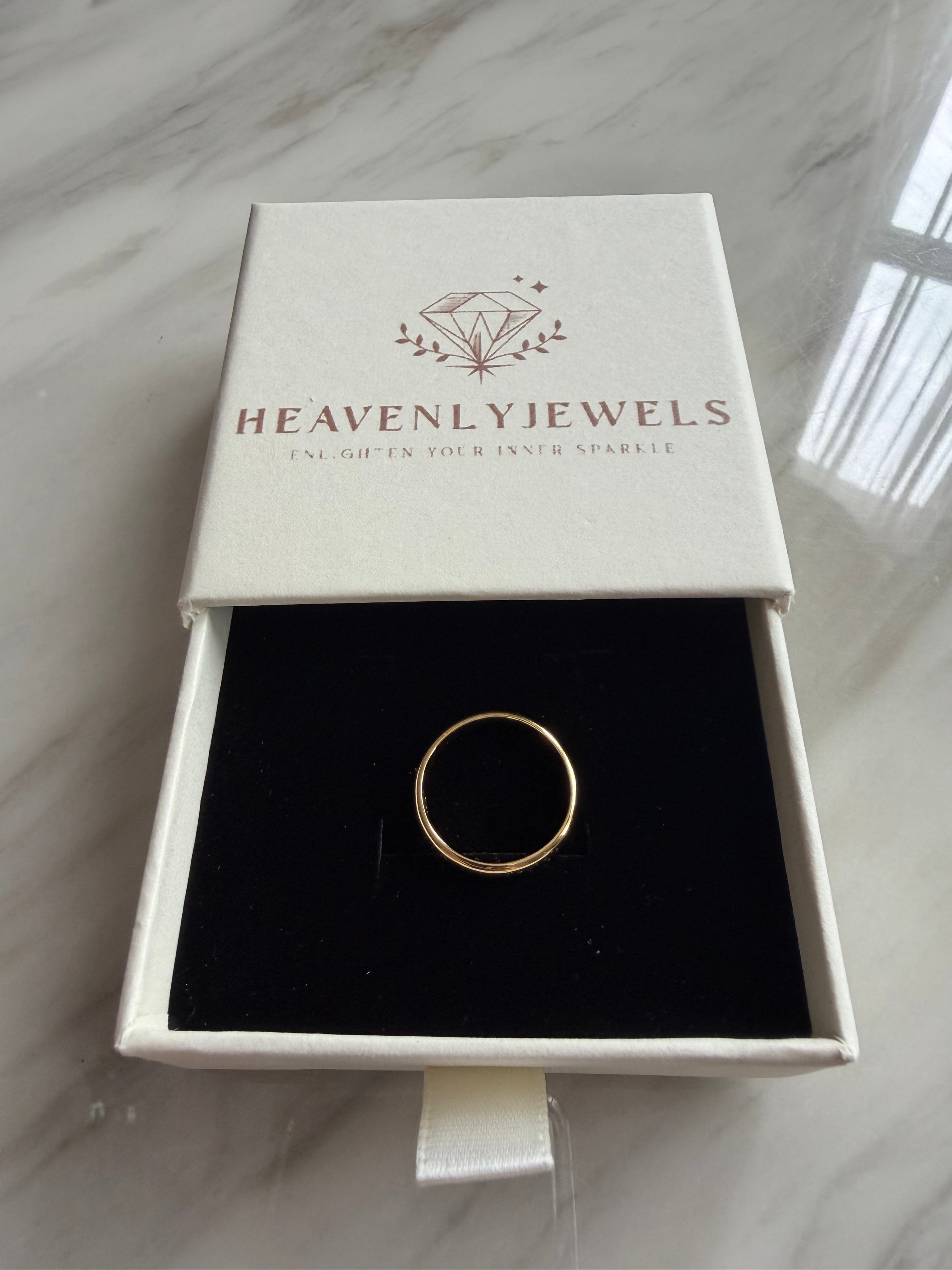 18k Gold Plated, 925 Sterling Silver Filled Ring Band