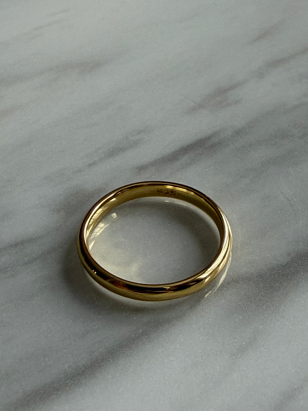 18k Gold Plated, 925 Sterling Silver Filled Ring Band